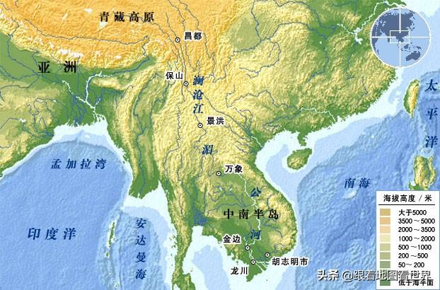 湄公河经过哪些国家_湄公河连系流域内6个国家