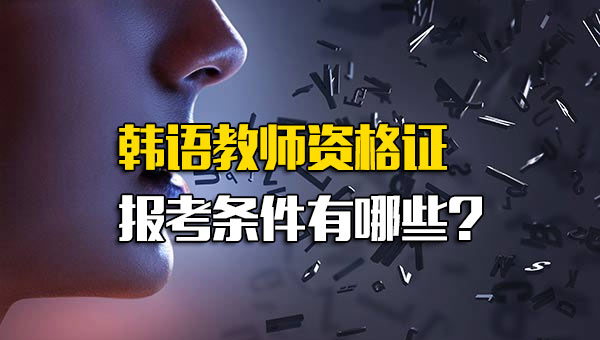 韩语可以考教师资格证_做韩语老师需要什么教师资格证